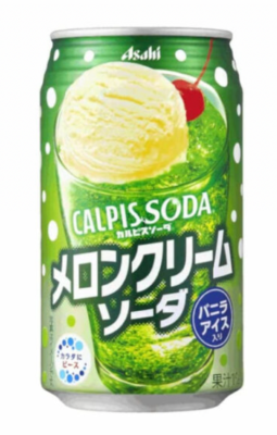 Calpis soda melon cream Asahi